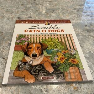 Lovable Cats & Dogs coloring book